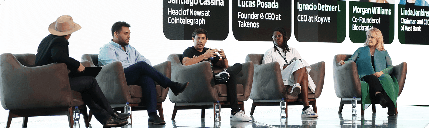 Panelistas y moderador de la Stablecoin Conference 2025 