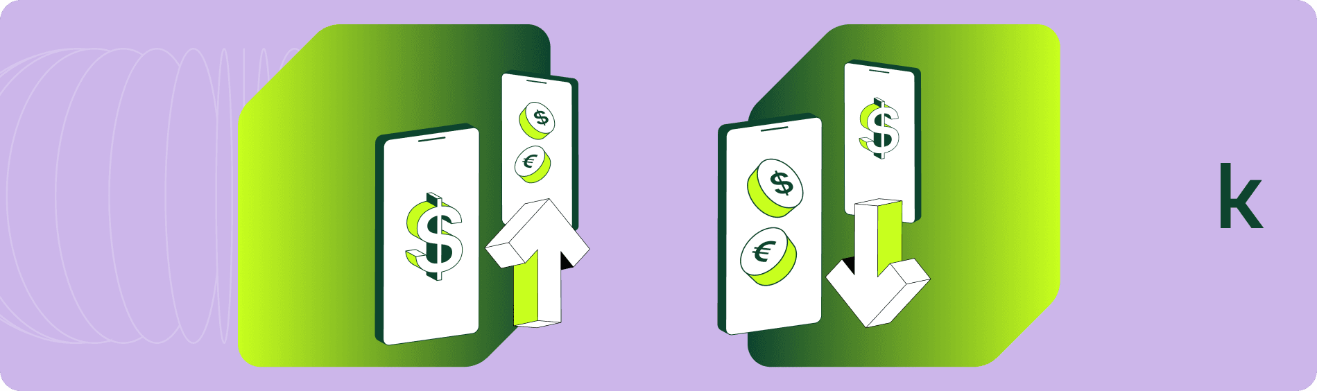Ilustración que representa las transacciones de rampas off y on Transacciones con mesas OTC Cobrar con NFC o Cobrar con QR (Koywe)
